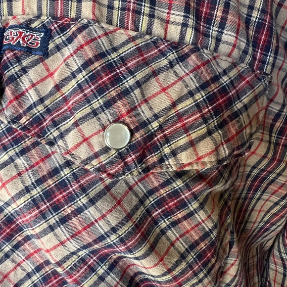 Vintage GWG western plaid shirt - Picture 3 of 4